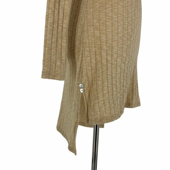 Anthropologie Deletta Tan Ribbed Tunic Top Women's Size XS - Picture 4 of 9
